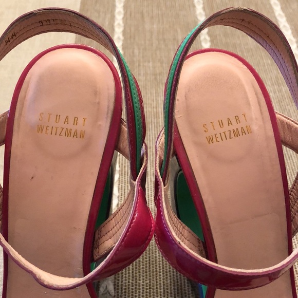 Epic Stuart Weitzman Patent leather wedges - Picture 4 of 12